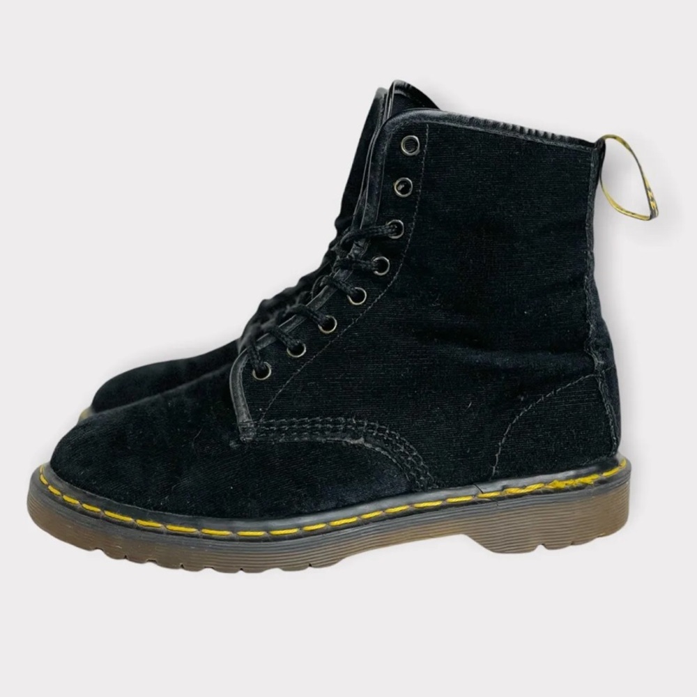 Vtg 90s Dr. Martens 1460 Corduroy Boots, Made in England, 8 Eye PUNK GOTHIC 7